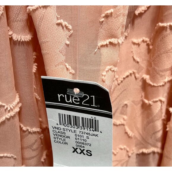 Rue 21 - Women's Summer Sleeveless High Low Hem Ruffle Dress - Pink - XXS - Picture 9 of 16